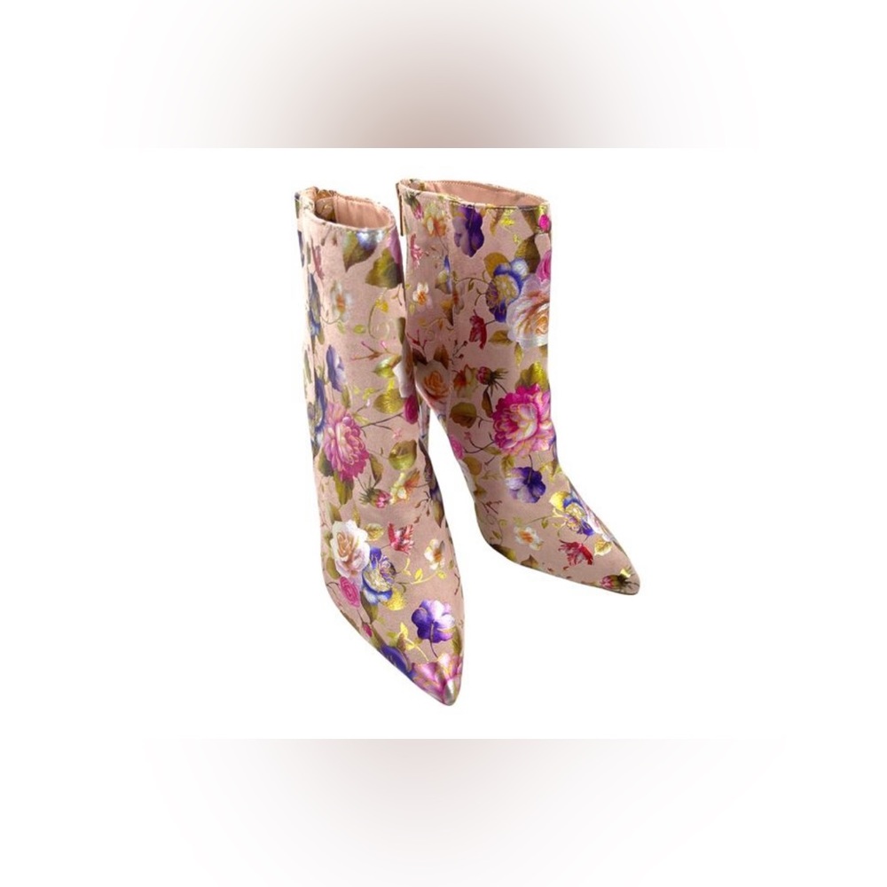 Anne Michelle
Tan New Dedicate06 Floral Boots/Booties